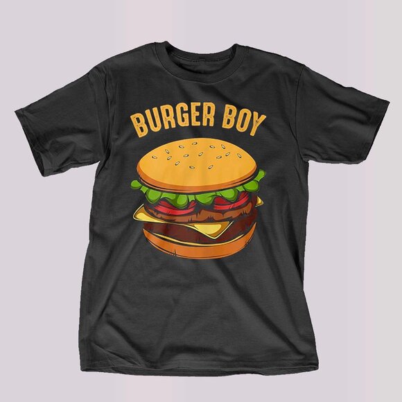 Burger Boy Funny Unisex T-Shirt Humor Graphic Casual Streetwear Tee 24 - Picture 1 of 5